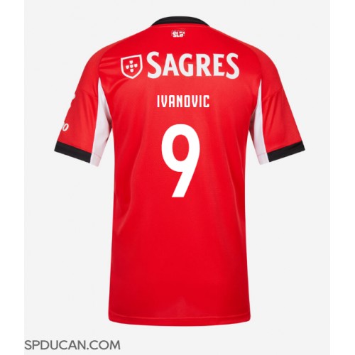 Muški Nogometni Dres Benfica Franjo Ivanovic #9 Domaci 2025-26 Kratak Rukav Muški Nogometni Dres Benfica Franjo Ivanovic #9 Domaci 2025-26 Kratak Rukav